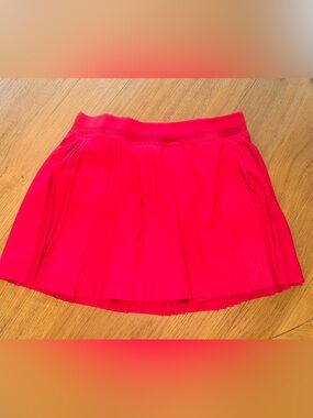 Nike Red Pleated Mini Skirt